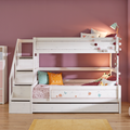 LIFETIME Kidsrooms Bed Bunk Bed with Staircase 90x200 cm