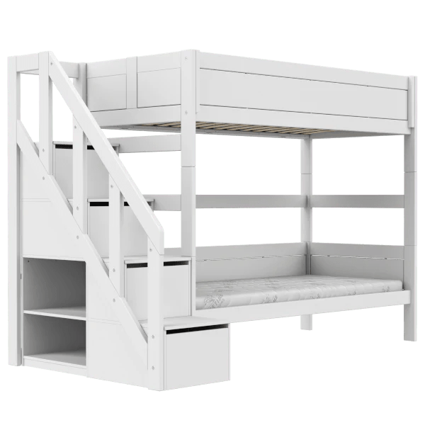 LIFETIME Kidsrooms Bed Bunk bed with stepladder 90x200 cm