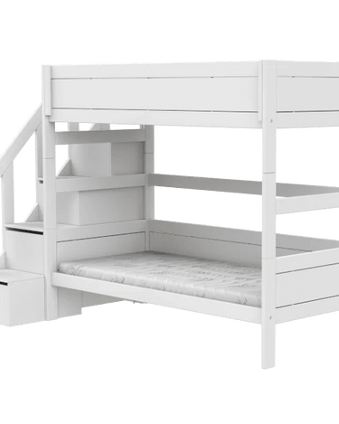 LIFETIME Kidsrooms Bed Bunk bed with stepladder 90x200 cm