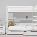 LIFETIME Kidsrooms Bed Bunk bed with straight ladder 90x200 cm