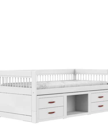 LIFETIME Kidsrooms Bed Cabin bed drawers and storage - Breeze