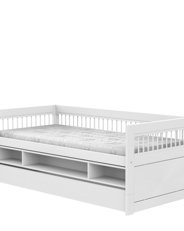 LIFETIME Kidsrooms Bed Cabin bed with storage and bed drawer - Breeze