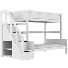 Carica l&#39;immagine nel visualizzatore di Gallery, LIFETIME Kidsrooms Bed Family bunk bed with stepladder 90/120x200 cm
