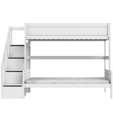 LIFETIME Kidsrooms Bed Family bunk bed with stepladder 90/120x200 cm