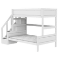 LIFETIME Kidsrooms Bed Family bunk bed with stepladder 90/120x200 cm