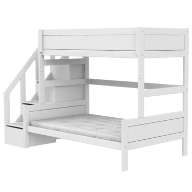 LIFETIME Kidsrooms Bed Family bunk bed with stepladder 90/120x200 cm