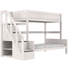 Carica l&#39;immagine nel visualizzatore di Gallery, LIFETIME Kidsrooms Bed Family bunk bed with stepladder 90/120x200 cm
