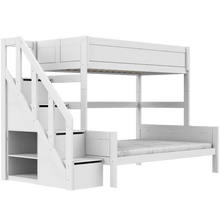 Carica l&#39;immagine nel visualizzatore di Gallery, LIFETIME Kidsrooms Bed Family bunk bed with stepladder 90/140x200 cm
