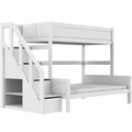 LIFETIME Kidsrooms Bed Family bunk bed with stepladder 90/140x200 cm