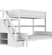 LIFETIME Kidsrooms Bed Family bunk bed with stepladder 90/140x200 cm