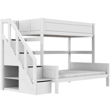 LIFETIME Kidsrooms Bed Family bunk bed with stepladder 90/140x200 cm