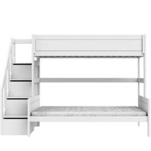 Carica l&#39;immagine nel visualizzatore di Gallery, LIFETIME Kidsrooms Bed Family bunk bed with stepladder 90/140x200 cm
