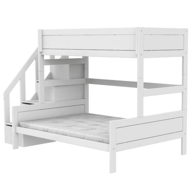 LIFETIME Kidsrooms Bed Family bunk bed with stepladder 90/140x200 cm