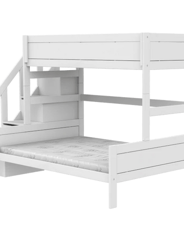 LIFETIME Kidsrooms Bed Family bunk bed with stepladder 90/140x200 cm