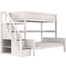 Carica l&#39;immagine nel visualizzatore di Gallery, LIFETIME Kidsrooms Bed Family bunk bed with stepladder 90/140x200 cm
