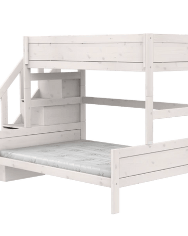 LIFETIME Kidsrooms Bed Family bunk bed with stepladder 90/140x200 cm