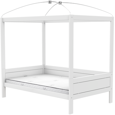 LIFETIME Kidsrooms Bed Four Poster Canopy Bed 120x200 cm