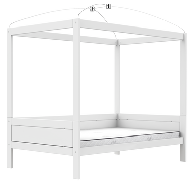 LIFETIME Kidsrooms Bed Four Poster Canopy Bed 120x200 cm