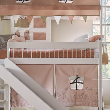 LIFETIME Kidsrooms Bed Front Bed Rail with white Metal Bars 154 cm