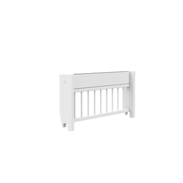 LIFETIME Kidsrooms Bed Front White Small Bed Rail with Bars