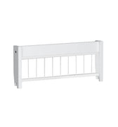 LIFETIME Kidsrooms Bed Front White Small bed rail with bars