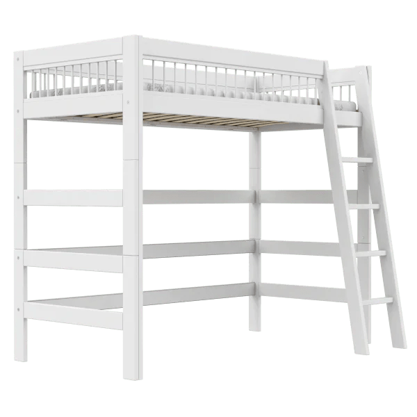 LIFETIME Kidsrooms Bed High bed with slanted ladder - Breeze