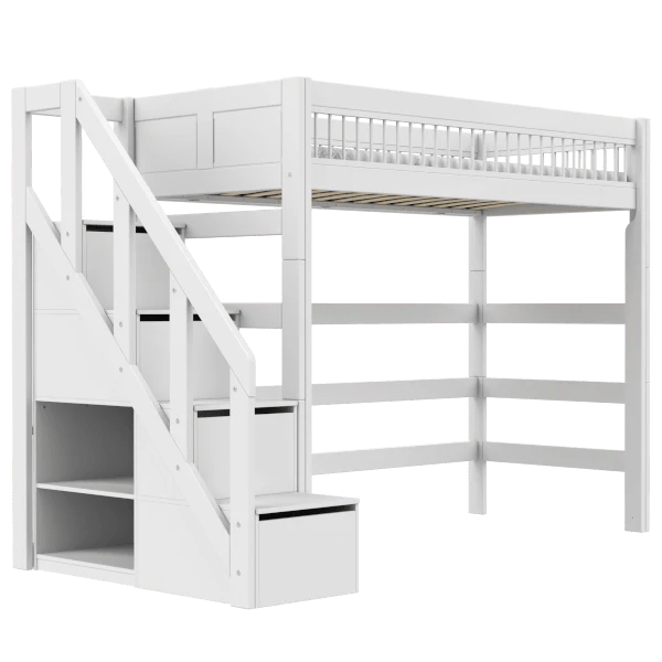 LIFETIME Kidsrooms Bed High bed with stepladder - Breeze