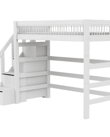 LIFETIME Kidsrooms Bed High bed with stepladder - Breeze