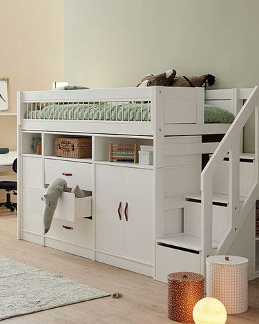 LIFETIME Kidsrooms Bed High Sleeper Bed incl. All-in-one Storage, 152 cm