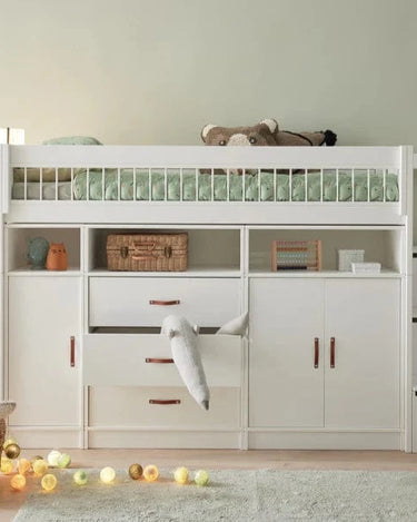 LIFETIME Kidsrooms Bed High Sleeper Bed incl. All-in-one Storage, 152 cm - Breeze