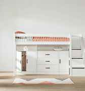 LIFETIME Kidsrooms Bed High Sleeper Bed incl. Storage 152 cm