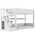 LIFETIME Kidsrooms Bed Low bunk bed with stepladder