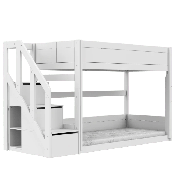 LIFETIME Kidsrooms Bed Low bunk bed with stepladder