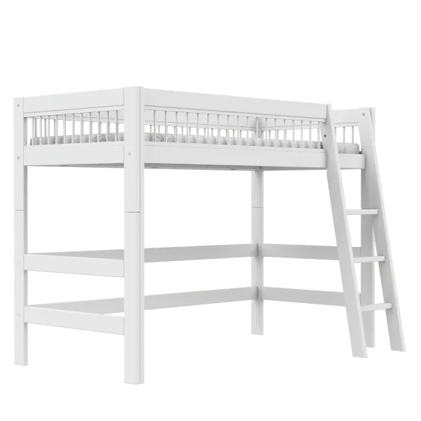 LIFETIME Kidsrooms Bed Low loft bed with slanted ladder - Breeze