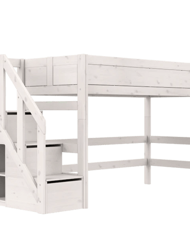 LIFETIME Kidsrooms Bed Low loft bed with stepladder