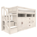 LIFETIME Kidsrooms Bed Low loft bed with stepladder - Breeze