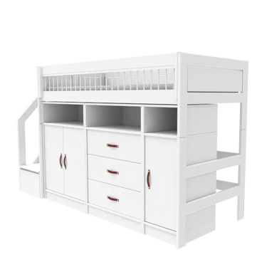 LIFETIME Kidsrooms Bed Low loft bed with stepladder - Breeze