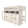 LIFETIME Kidsrooms Bed Low loft bed with stepladder - Breeze