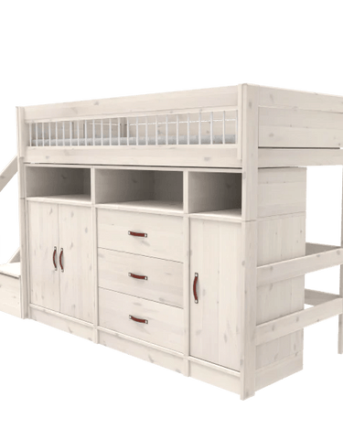 LIFETIME Kidsrooms Bed Low loft bed with stepladder - Breeze