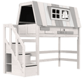 LIFETIME Kidsrooms Bed Low Loft house bed - My Hangout