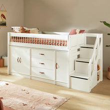 Load image into Gallery viewer, LIFETIME Kidsrooms Bed Mid Sleeper Bed incl. All-in-one Storage, 128 cm
