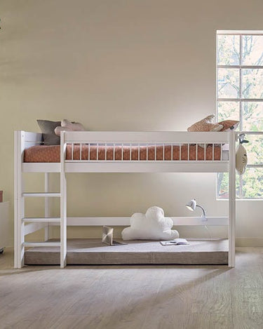 LIFETIME Kidsrooms Bed Mid Sleeper Bed with ladder, 128 cm - Breeze