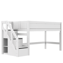 Lade das Bild in den Galerie-Viewer, LIFETIME Kidsrooms Bed Semi high bed with stepladder
