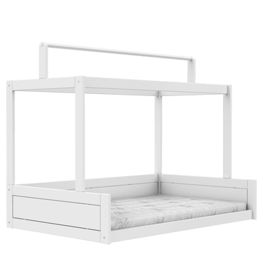 LIFETIME Kidsrooms Bed White / Premium (23) Montessori Bed with Top Construction 120x200 cm