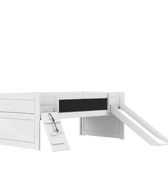 LIFETIME Kidsrooms Bed White / Standard (16) Cabin bed - Climb & Slide