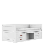 LIFETIME Kidsrooms Bed White / Standard (16) Cabin bed with drawers and storage