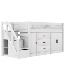 Load image into Gallery viewer, LIFETIME Kidsrooms Bed White / Standard (16) Mid Sleeper Bed incl. All-in-one Storage, 128 cm
