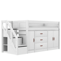 LIFETIME Kidsrooms Bed White / Standard (16) Mid Sleeper Bed incl. All-in-one Storage, 128 cm