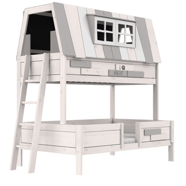 LIFETIME Kidsrooms Bed Whitewash / Deluxe (28) Bunk Bed 90/120x200 cm - My Hangout