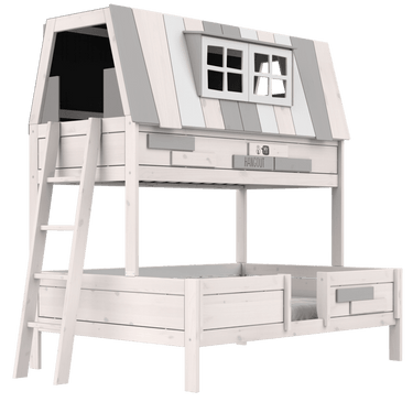 LIFETIME Kidsrooms Bed Whitewash / Deluxe (28) Bunk Bed 90/140x200 cm - My Hangout